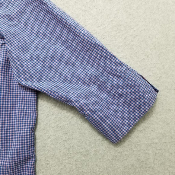 Abercrombie & Fitch Shirt Womens Medium Blue Plaid Button Up Pocket‎ - Picture 4 of 12